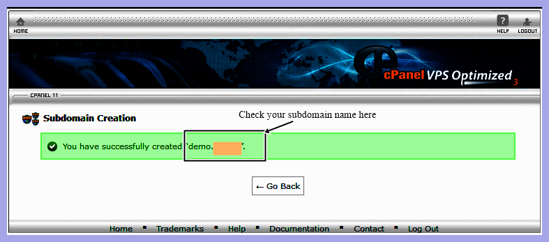 Create Subdomain in cpanel 3