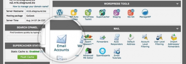 steps to create email account in cpanel