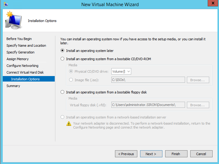 hyper-v configuration