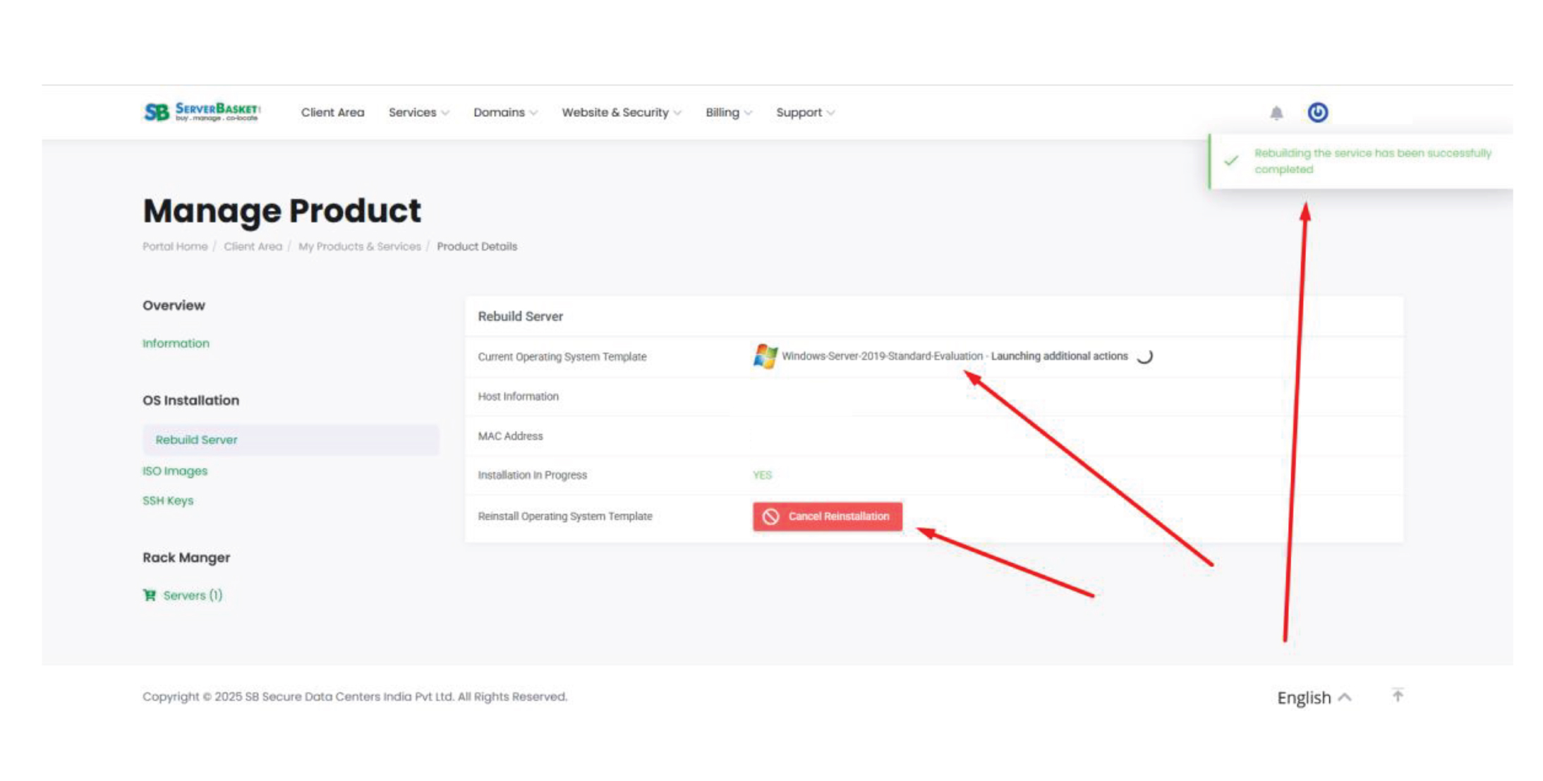 Manage product Manage product