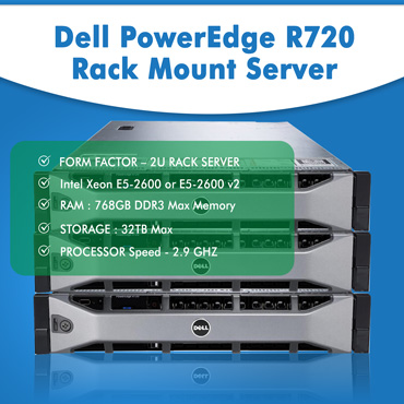 Dell PowerEdge R720 Rack Mount Server