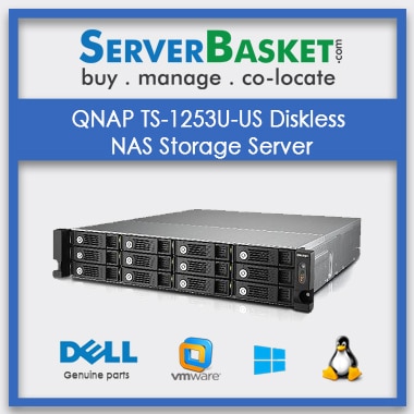 Buy QNAP TS-1253U-US Diskless NAS Storage Server In India