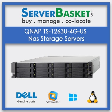 Buy QNAP TS-1263U-4G-US Nas Storage Servers In India