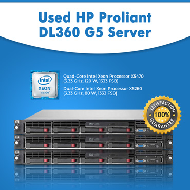 Used HP Proliant DL360 G5 Server