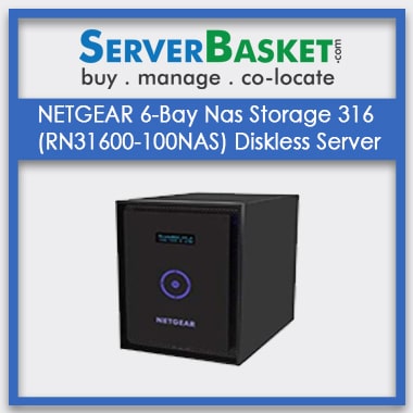 Buy NETGEAR 6-Bay Nas Storage 316 (RN31600-100NAS) Diskless Server In India