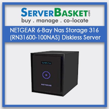 Buy Netgear 6-Bay nas storage Diskless Server Online In India