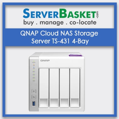 Buy QNAP Cloud NAS Storage Server TS-431 4-Bay In India