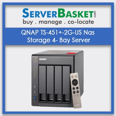 Buy QNAP TS-451+-2G-US Nas Storage 4- Bay Server In India