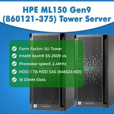 HPE ML150 Gen9 (860121-375) Tower Server