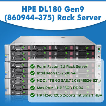 Buy HPE DL180 Gen9 (860944-375) Rack Server In India , Server Rental India