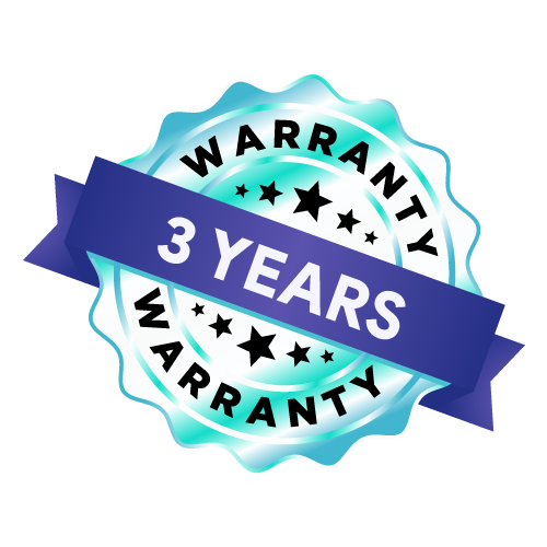 3 years warranty