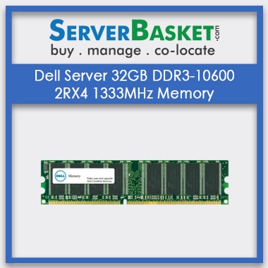 Buy Dell Server 32GB DDR3-10600 2RX4 1333MHz Memory Online, Buy Dell 32GB DDR3 Server Memory in India, Purchase Dell 32GB RAM, Order Dell 32GB DDR3 Memory