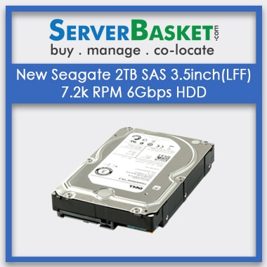 Buy New Seagate 2TB SAS 3.5inch (LFF) 7.2k 6Gbps HDD At Deal Price in India Online From Server Basket, Purchase Seagate 2TB SAS At Cheap Price Online