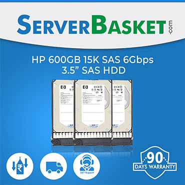 HP 600GB SAS 15K RPM 6Gb 3.5” HDD