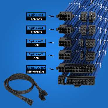 Shetland forening Eddike GPU Power Cable | 2 Pin Molex To 8 Pin PCI-Express - ServerBasket
