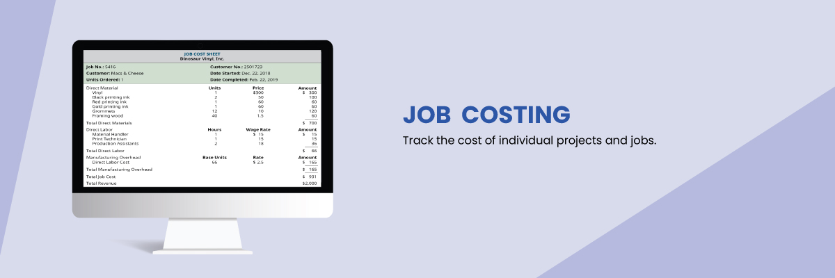 job costing