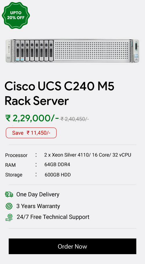 Cisco UCS C240 M5 Rack Server