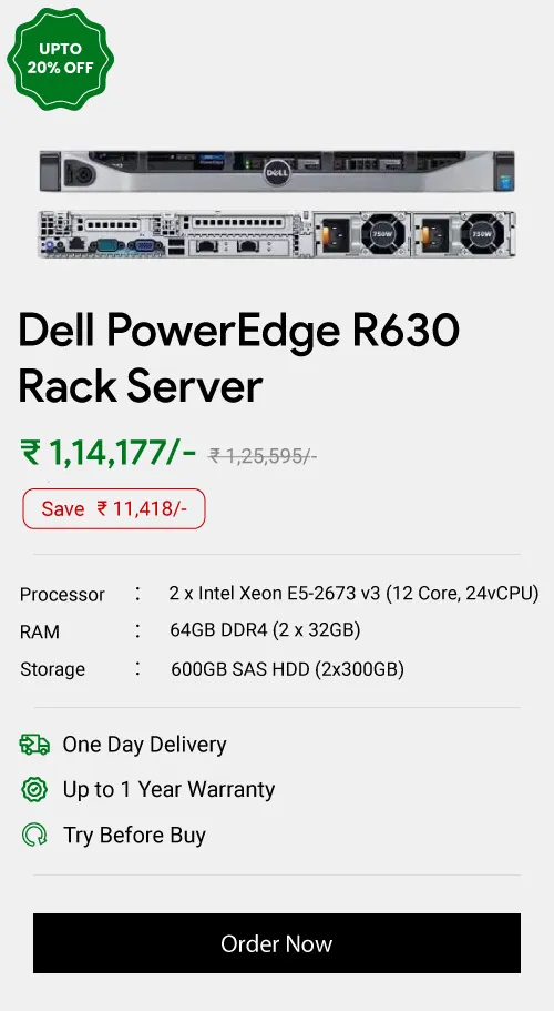 Dell PowerEdge R630 Rack Server