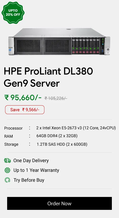 HPE ProLiant DL380 Gen9 Server