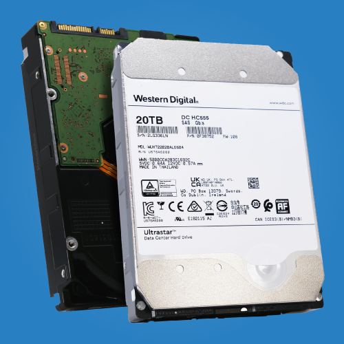 Western Digital Ultrastar 20TB SAS HDD, 7.2K RPM Enterprise Drive