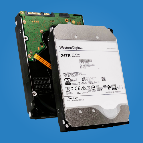 24TB WD 3.5″ SAS HDD 12Gb/s 7200RPM Enterprise Hard Drive
