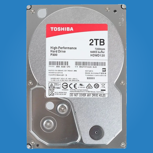 Toshiba 2TB 3.5″ SATA 6Gb/s 7.2K RPM Enterprise Hard Drive