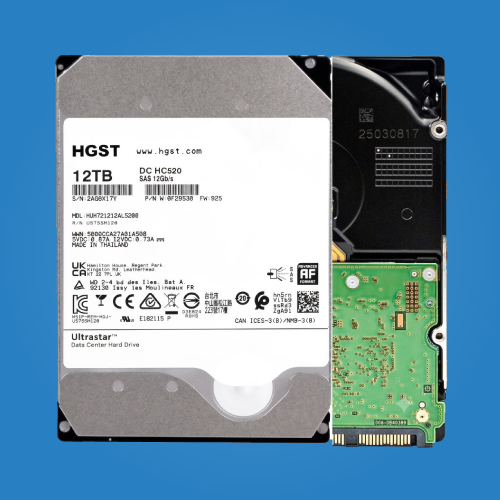 HGST 12TB SAS Hard Disk Drive 256MB Cache 512e 3.5-Inch